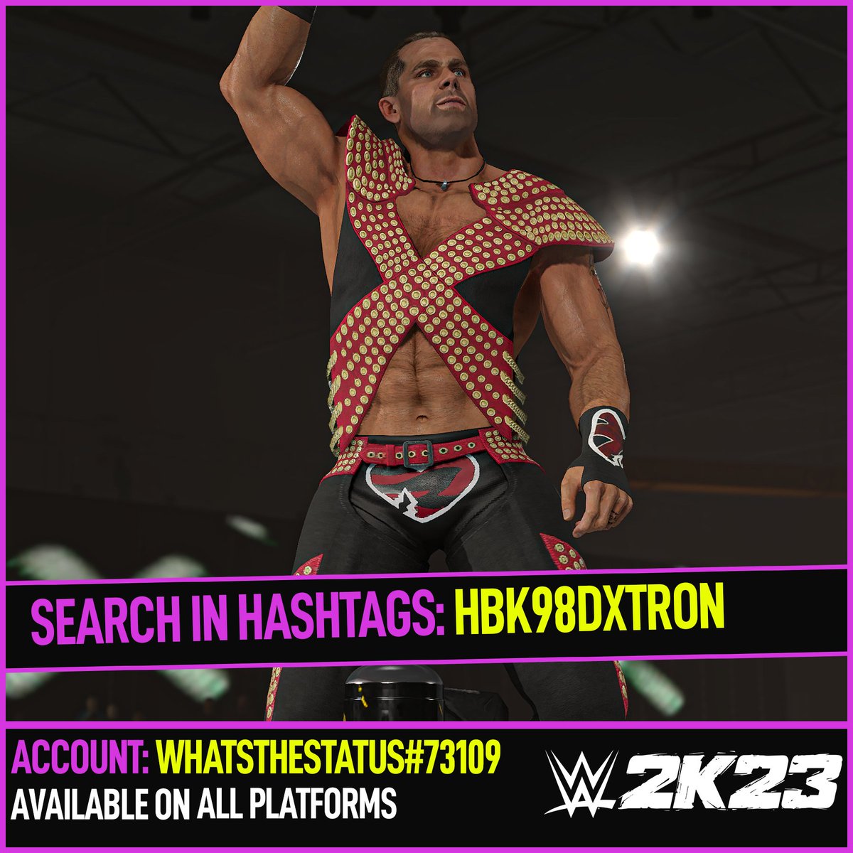 𝕾𝖙𝖆𝖙𝖚𝖘™ on Twitter "Shawn Michaels '98 now available on WWE2K23