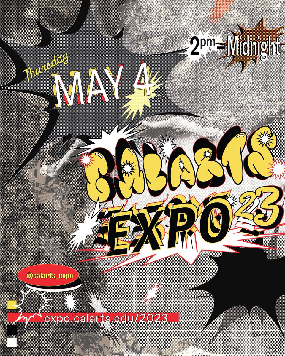 CalArtsExpo's tweet photo. #CalArtsExpo2023 - on campus Thursday, May 4 (next week!) from 2 pm to midnight. Free and open to the public. Join us for an immersive experience of art, technology and creative CalArts energy. See you there! https://t.co/WvIkzWdssC