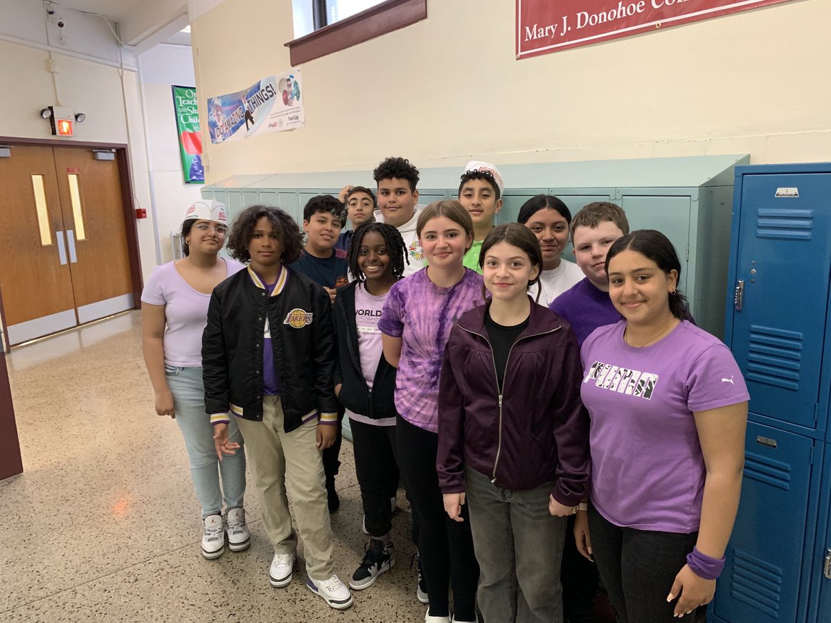 Bulldogs for a cause: Students in Mr. Loyola's 6th-grade class participated in MJD's PTO-sponsored Color Wars Fundraiser ⁦@BayonneBOE⁩