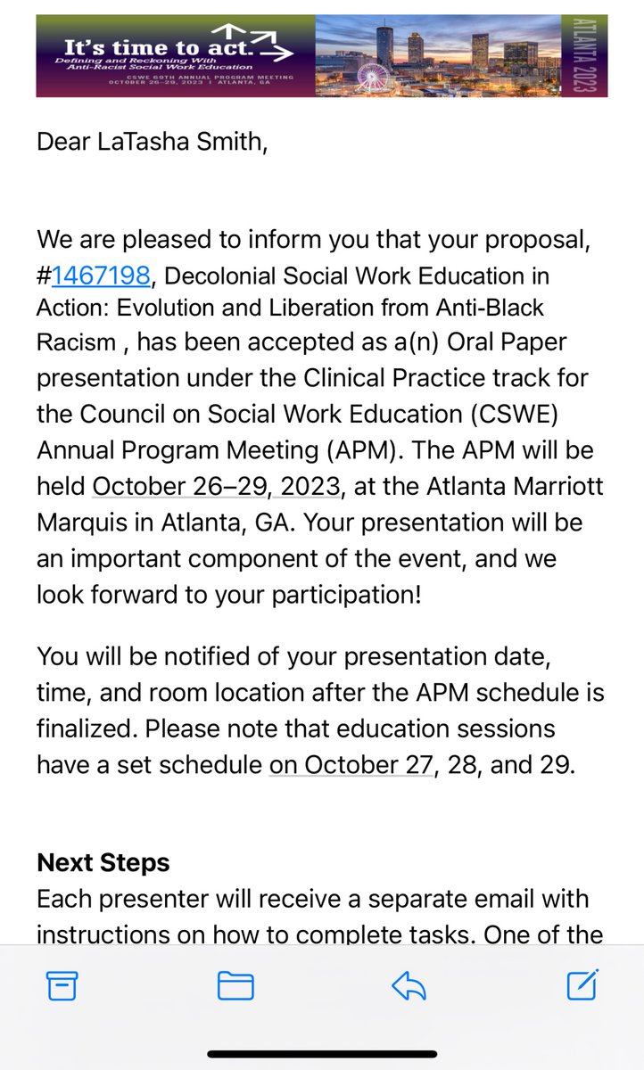 beginanewlcsw's tweet image. #APM2024 Proposal#2 accepted! Decoloniality and antiracism in clinical social work practice . It’s going down! #CSWE
@cmak_smith