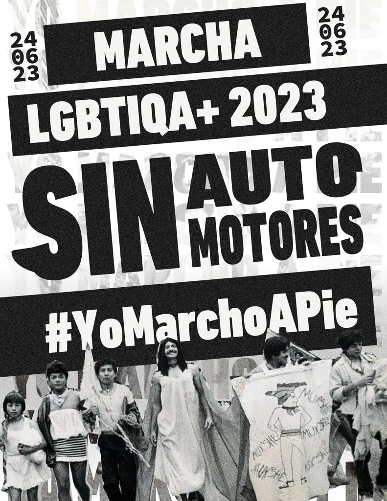 Desde esta colectiva, reafirmamos la postura respecto a la NO participación de automotores en la edición 2023 de la #MarchadelOrgullo LGBTTTIQA+. Súmate a esta propuesta firmando cualquiera de las dos peticiones en un esfuerzo histórico con @Change_Mex y @AllOut #YoMarchoAPie