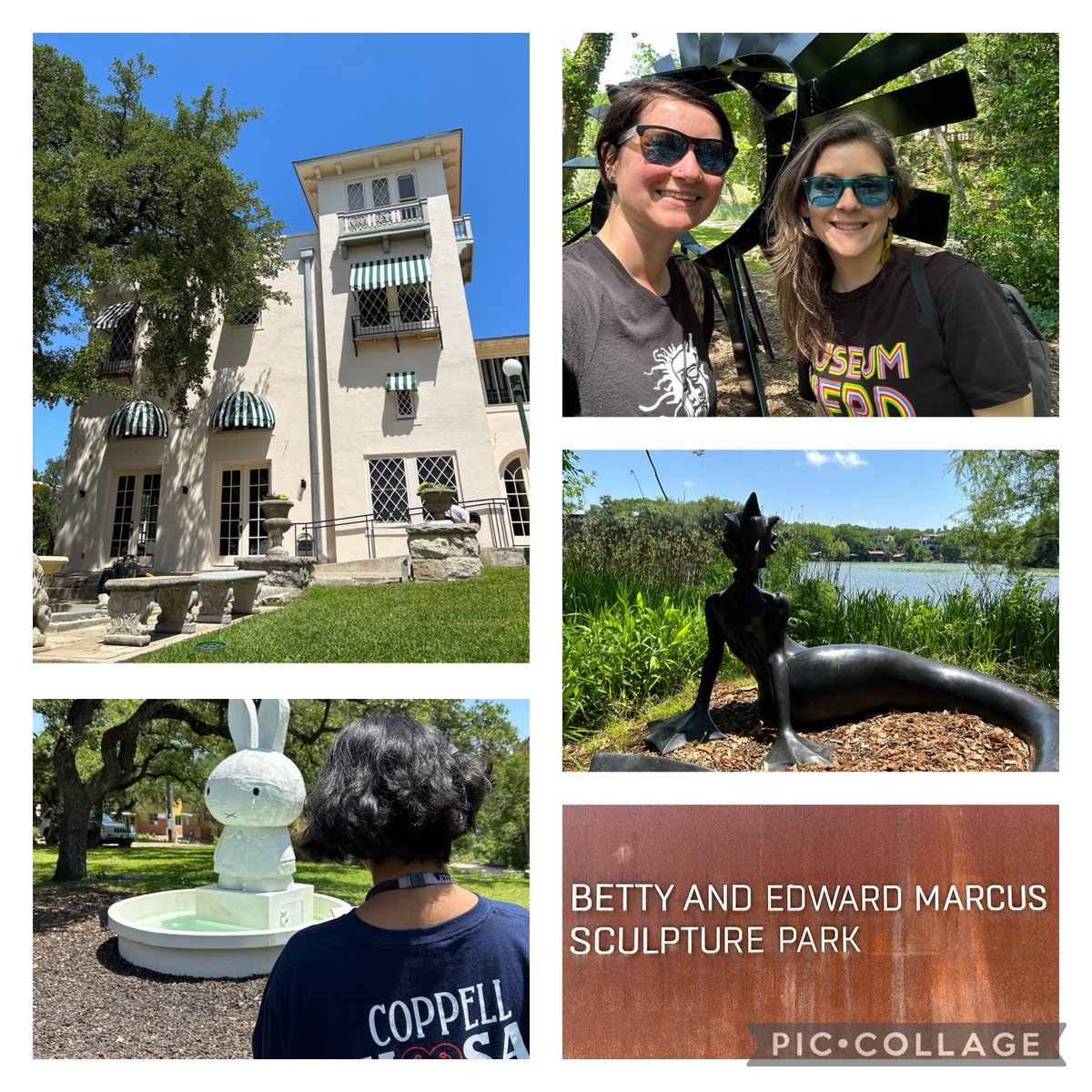 m_hauske's tweet photo. Exploring the gorgeous sculpture park at Laguna Gloria in Austin. It’s a beautiful day to draw! @CoppellFineArts @CHS_9 @CoppellHigh @MrsReynoldsArt @williamsartroom @makemarks77 #StateVASE2023 https://t.co/U3n9okWC17