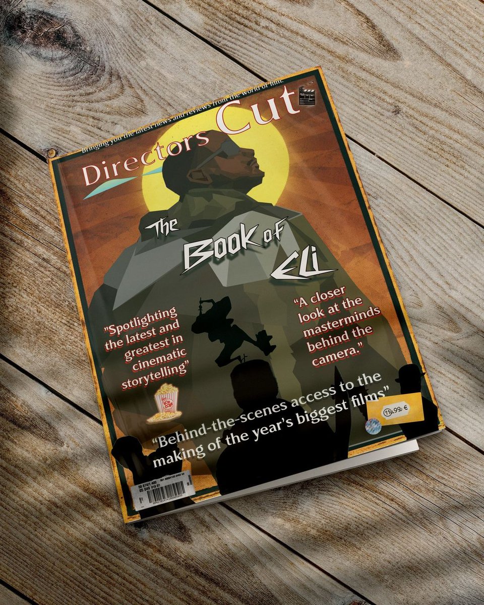 KulonAgency's tweet photo. My Magazine Cover Project for Design Skills 🙌 Shoutout to Tony Coppin for the OG poster artwork.
#graphicdesign #design #art #digitalart #photoshop #college #cavaninstitute #mystimtn #tonycoppin #bookofeli #movie #movieposter #movieart #magazinecover #magazine #director #movie https://t.co/SVoSjwSXnM
