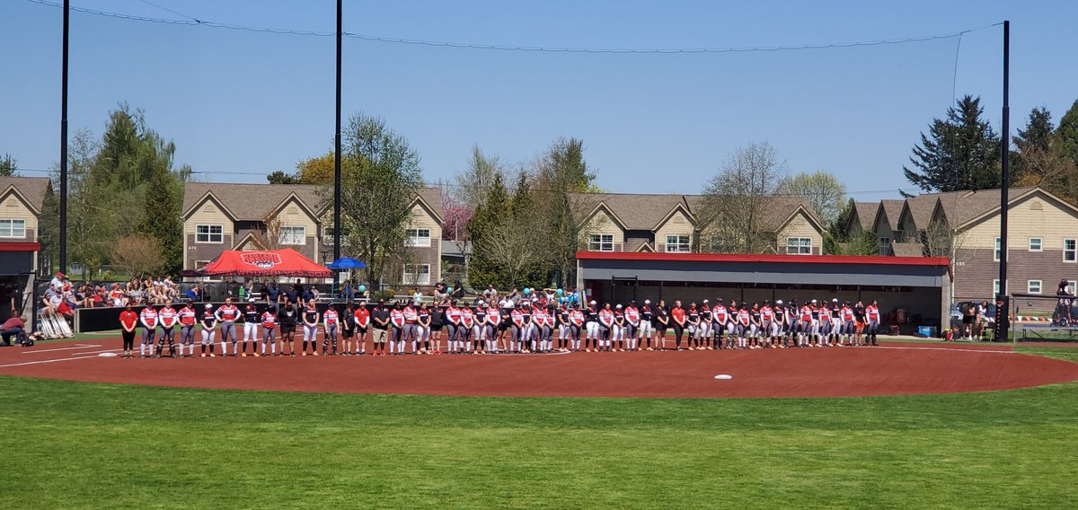 BridgetTetteh's tweet image. Beautiful day for a @GNACsports #unitygame between @NNUSOFTBALL &amp;amp; @WOUSoftball! #NCAAInclusion