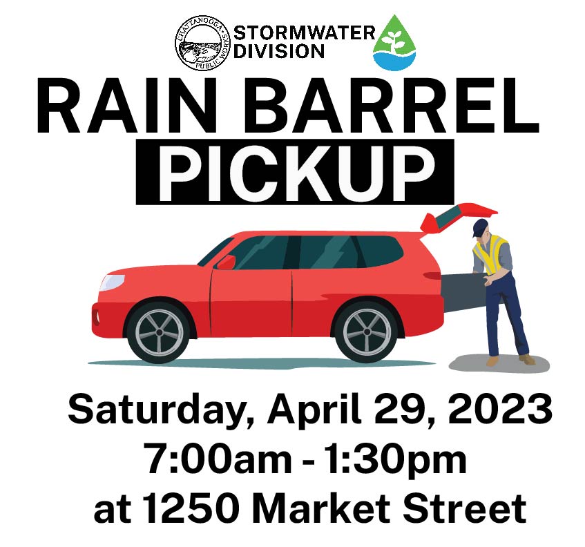 the DPW Stormwater division will conduct its annual citizen rain barrel pick-up on Saturday, April 29, 2023 from 7:00am to 1:30pm At 1250 Market Street in the parking lot. Due to construction, King Street may only be accessible via Market Street.