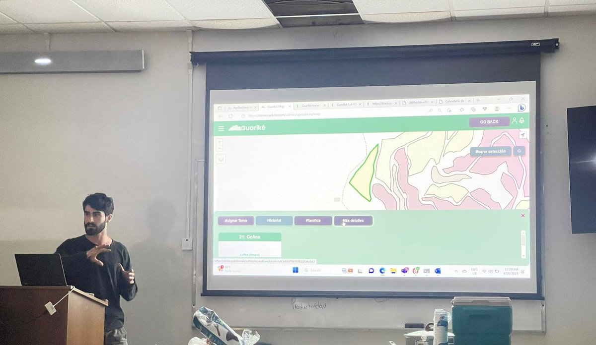 GuarikePR's tweet photo. Hoy nuestro economista agrícola y CRO Gabriel J. Varon presentando a Guariké ante Plenitud y El Josco Bravo y su cepa de Mayagüez. Gracias por el tiempo y espacio. Guariké brindando visibilidad de como la tecnología trabaja para el agricultor y las manufactureras de alimentos. https://t.co/zXur41LP4L