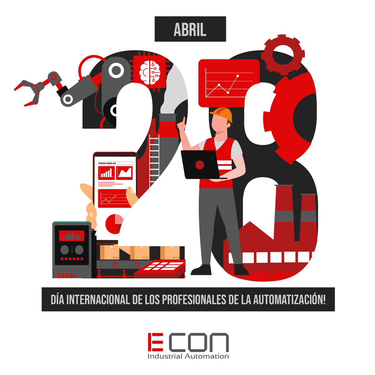 ECON_Automation's tweet image. El 28 de abril es un día muy especial para ECON Tech y para todos los profesionales de la automatización alrededor del mundo, ya que se celebra el Día Internacional de los Profesionales de la Automatización.

Mira nuestro blog completo aqui! ⬇ ⬇ ⬇ ⬇

bit.ly/3bGmWxm