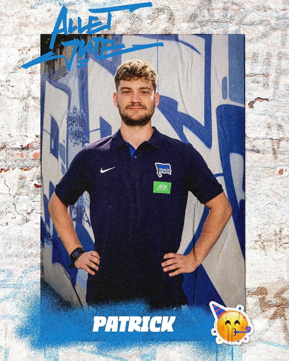 HerthaBubis's tweet photo. Herzlichen Glückwunsch zum Geburtstag, Patrick #Schischke! 🎉 Der Athletiktrainer unserer #BSCU14 feiert heute seinen Ehrentag! 🎂 Wir wünschen dir nur das Allerbeste für dein kommendes Lebensjahr, Patrick! 💙

#HaHoHe https://t.co/ysS6d9ihpt