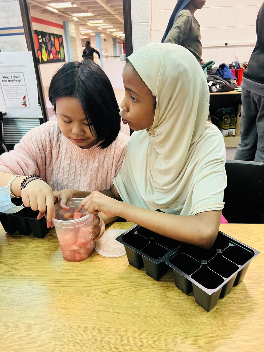 Planting, friends, and snacks make for a great Friday afternoon <a href="/YouthFarmMN/">Youth Farm</a>