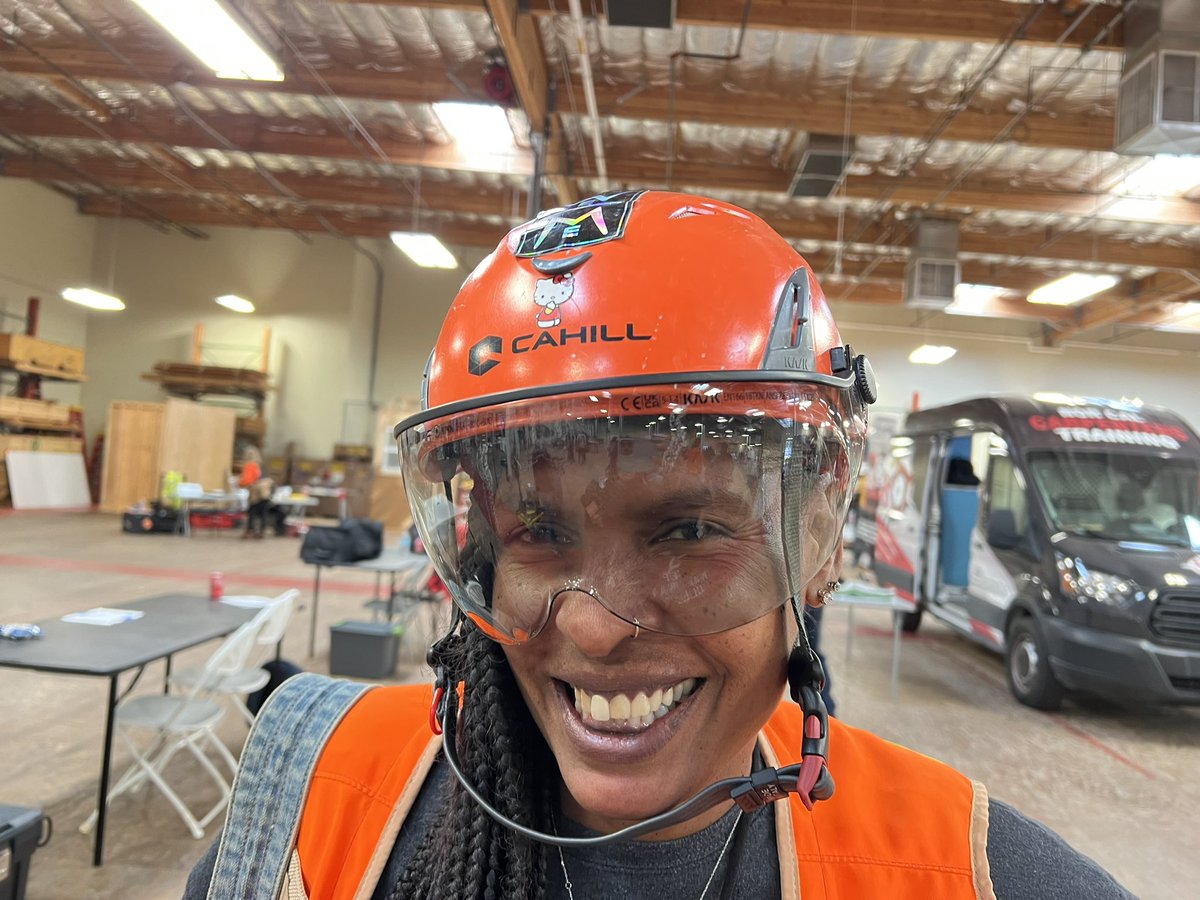 Tomorrow there’s an open house  <a href="/KQED/">KQED</a> to celebrate its new headquarters. Here are two  <a href="/CahillContract1/">Cahill Contractors</a> workers who helped build it. I met them at a construction job fair for women. What does construction have to do with child care? Tune in next week to find out.