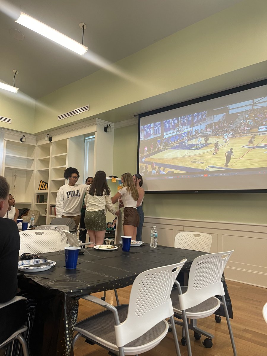 saintrosewbb's tweet photo. A few 📸 from yesterday’s end of the year celebration! 

What an amazing way to celebrate this special group. Thank you to all of the parents that joined us and the endless support throughout this past season. 💛🖤 

1. Squad ft Basqui 🤩
2. New Tradition from the Seniors 🪞
😂 https://t.co/RpTxs5KKJx