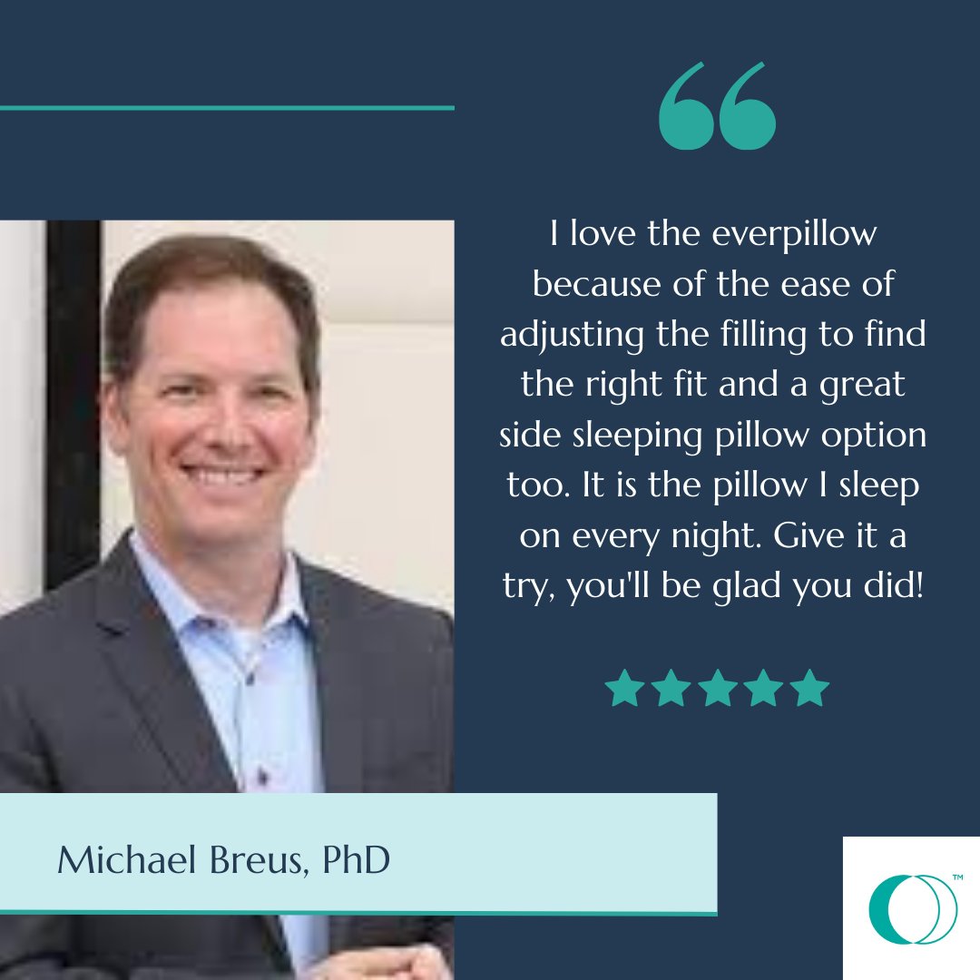everpillow's tweet photo. See what Dr. Breus has to say about Everpillow!! 👀
Everpillows are customizable and adjustable!
🔗https://t.co/dsELwYyf75

#everpillow #bestpillow #bestsleep #drbreus #reviews #docsaysso #customizable #adjustable https://t.co/FQNwnabYGo