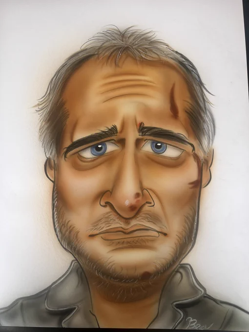 Airbrushed the afraid guy #BeauIsAfraid