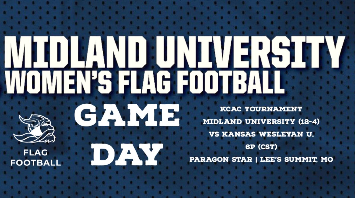 🚨 GAME DAY
🏈 KCAC TOURNAMENT SEMI-FINAL
🆚 KANSAS WESLEYAN (6:00p CST)
📍 Paragon Star | Lee’s Summit, MO
🎥  kcacnetwork.com/?B=564612