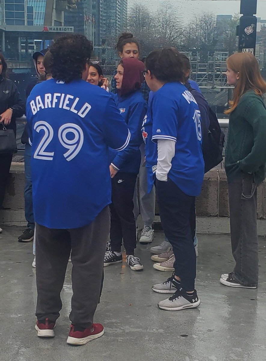 SarahALawless's tweet photo. Love seeing @JesseBarfield29 jerseys at tonight's @BlueJays game ❤️ https://t.co/PwdRNTQ1GD