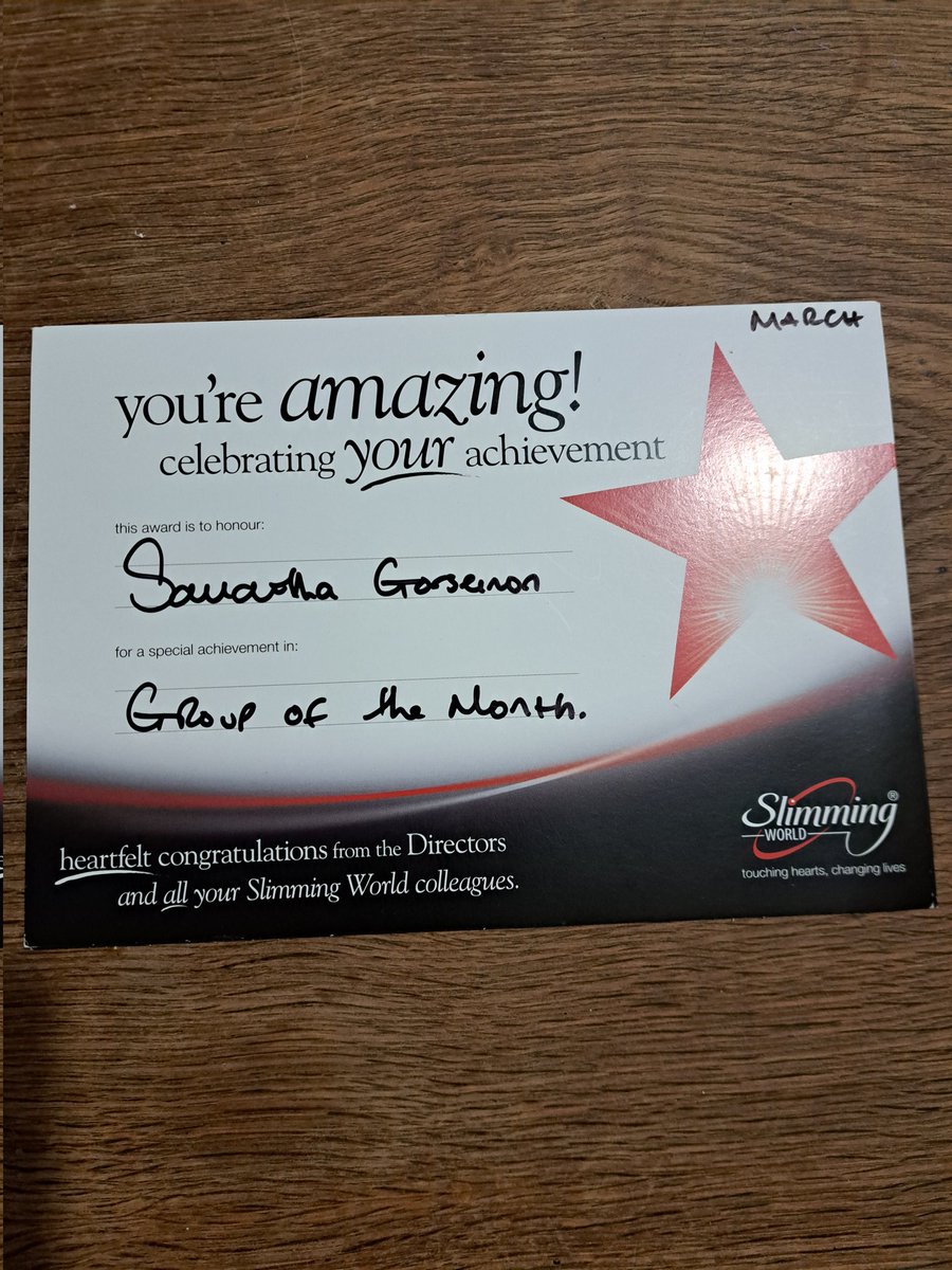 So flipping proud of our Loughor/Gorseinon <a href="/SlimmingWorld/">Slimming World</a> members 

Their commitment to their weight loss journeys has bagged them group of the month for March 😍😍

Woo hoo 🙌 

#loughor #gorseinon #Swansea #weightloss #HealthyLiving #healthylifestyle
