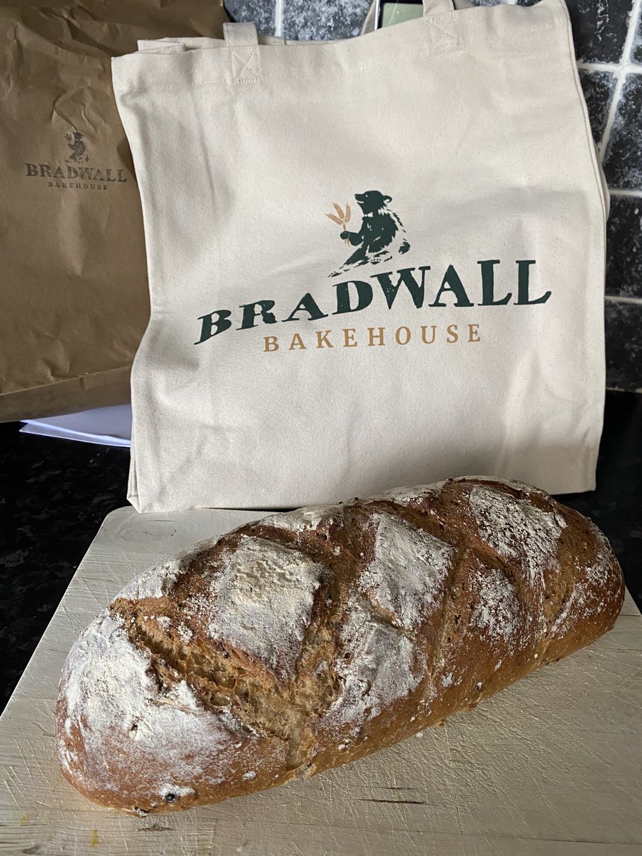 Adrienne Rushton (@adriennerushton) on Twitter photo Massive congratulations <a href="/BradwallBread/">Bradwall Bakehouse</a> here’s to many more. The best bread ever. Hoping you’re able to open on Saturdays very soon 🤞🤞. And thanks for the awesome bag 👍 Massive congratulations <a href="/BradwallBread/">Bradwall Bakehouse</a> here’s to many more. The best bread ever. Hoping you’re able to open on Saturdays very soon 🤞🤞. And thanks for the awesome bag 👍