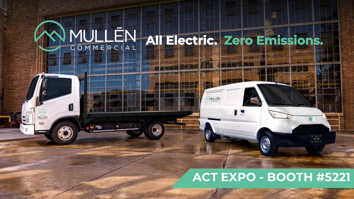 #MullenCommercial is coming to <a href="/ACTExpo/">Advanced Clean Tech News / ACT Expo</a>! 
May 1-4 | Anaheim Convention Center | Booth #5221.

Our Tech, Sales, and Product Marketing teams are ready to discuss your Fleet needs and sign you up for a demo.

Register: hubs.ly/Q01N55tf0 

For more info: hubs.ly/Q01N58JJ0