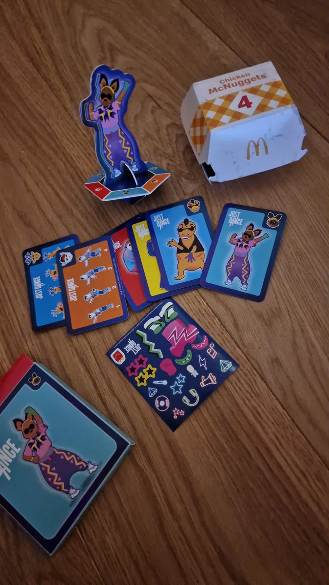 LiveAsEobane's tweet photo. McDonald's happy meal toys were so cool, who decided some paper cards was the way to go? Unhappy meal 💩💩 https://t.co/poMLdEjXvK