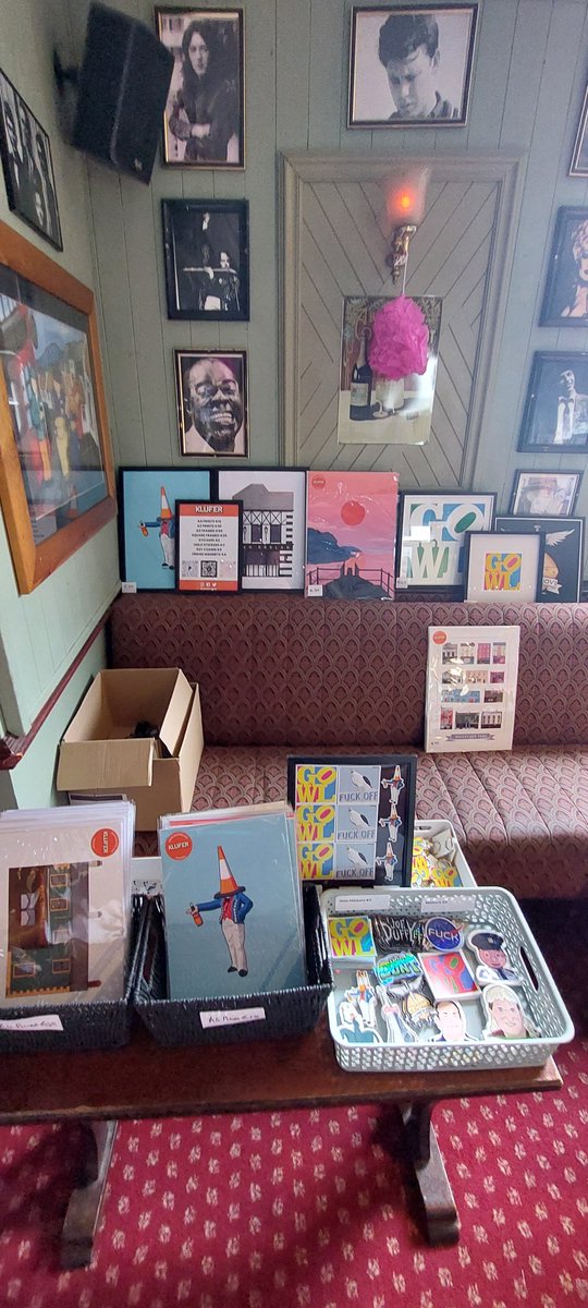 Set up in Phil Grimes sellng bits for the weekend