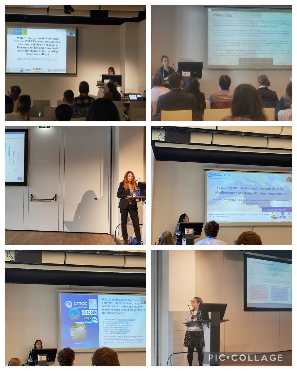 At @EuroGeosciences, where our team presented the application's results of @adriaclim @Myriad_EU @MaCoBioS @RESTCOAST_H2020 @NEXOGENESIS_eu  projects. A great formative experience and can't wait to get back next year!