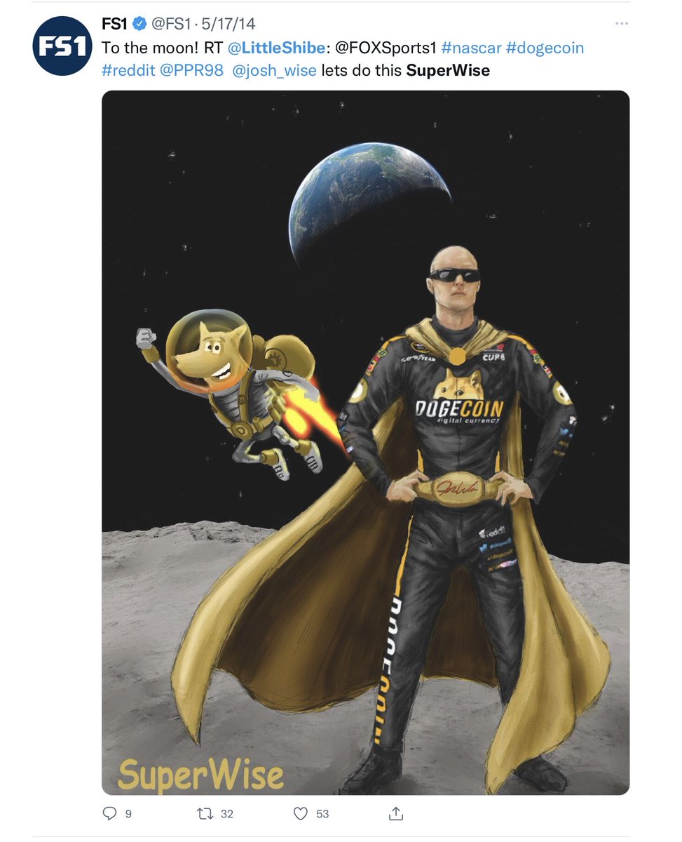 littleshibeOG's tweet photo. There is no other #NFT like #SUPERWISE

Made the character and name then named the token after the character

The token was attached to the art way back in 8-16-2014

Merch, on news(video included) used as PfP by nascar driver

Long before SoG and Pepe

#dogeparty #dogecoin https://t.co/M2FMPQbEOa