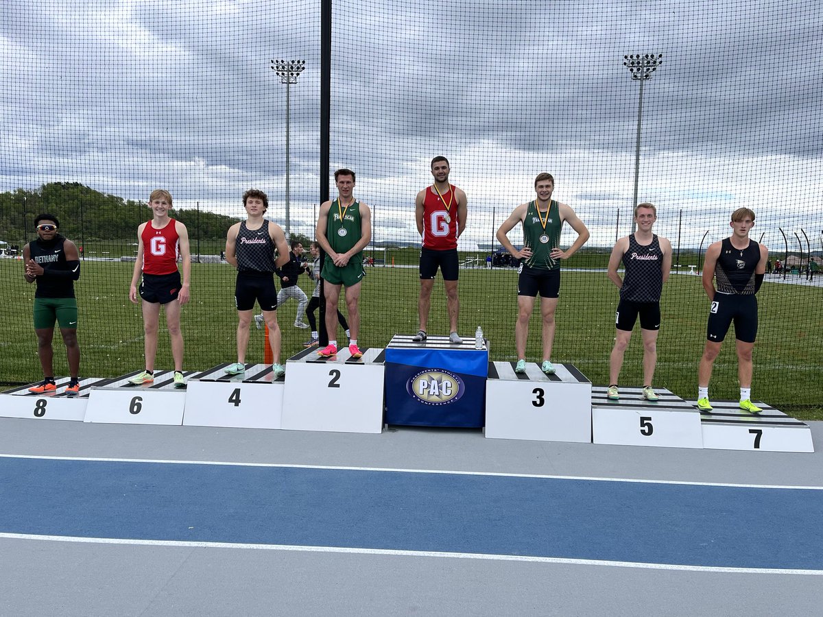 PAC_Athletics's tweet image. 2023 PAC Men’s 400 Results
3. Joseph Rohde from ⁦@FranAthletics⁩ 
2. Ryan Ozymy from ⁦@FranAthletics⁩ 
And the 2023 PAC Men’s 400 champion with a new PAC Record time of 48.50, Alex Mitchell from ⁦@GCC_Wolverines⁩!