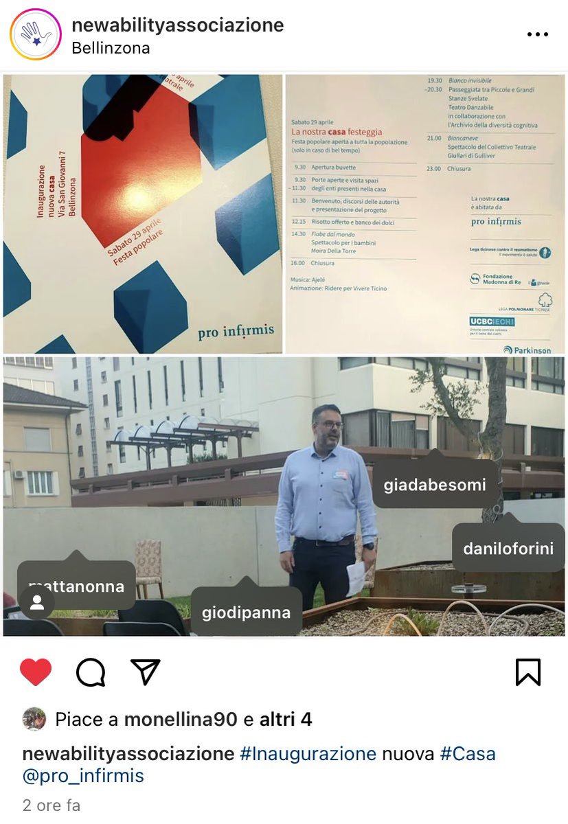 nonnamatta1's tweet photo. #Inaugurazione 28.04.2023
Nuova casa @ProInfirmis #ProInfirmis
#DaniloForini #GiadaBesomi #Giodipanna https://t.co/fVW50tUH4G