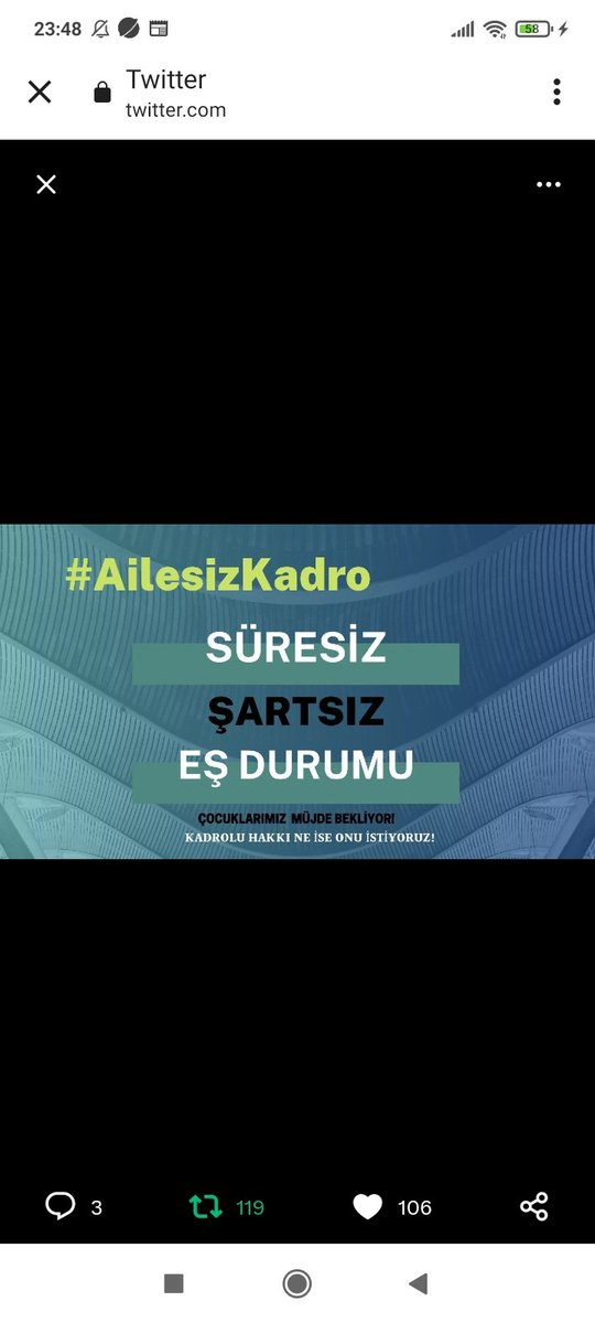 33esila's tweet photo. #AilesizKadro istemiyoruz eş durumu tayin hakkı istiyoruz @RTErdogan @vedatbilgn @DIBAliErbas @_aliyalcin_ @dinckadir43 https://t.co/W3r3z3lRJL