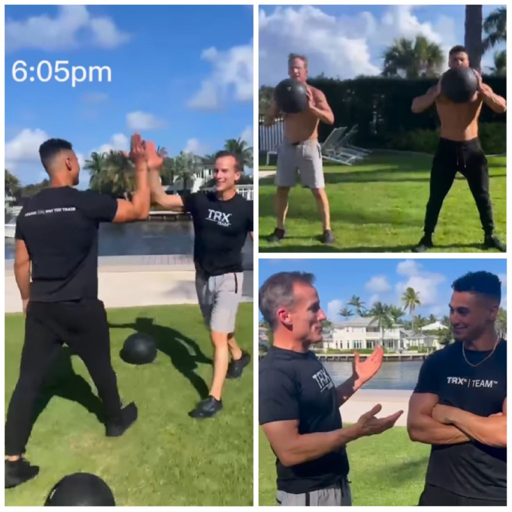 Joseph and the TRX CEO workout! 

Challenge: throw a 30lb medicine ball 700 times.