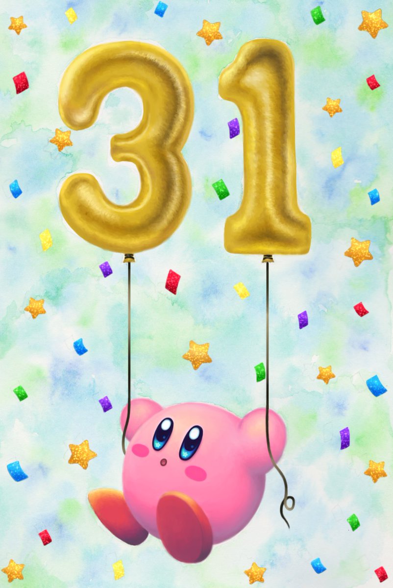 Taureleni's tweet photo. Happy Birthday, Kirby! 🎂🎊

#星のカービィ31周年
#Happy31stBirthdayKirby https://t.co/ZCqaBM9edb