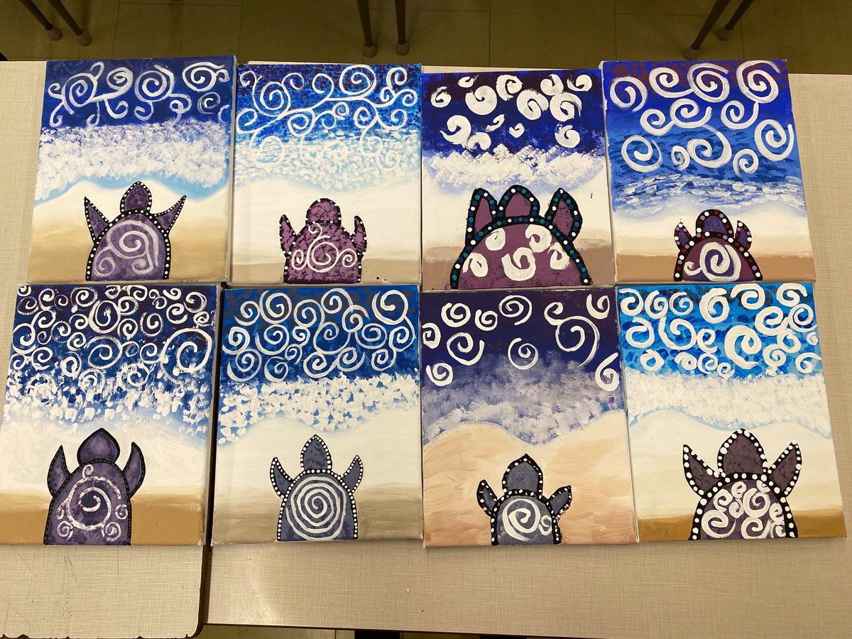 NAC1O <a href="/SaundersOne/">Saunders Secondary</a> students did a great job following along with a video paint tutorial by Moses Lunham this week. Thanks <a href="/fnmitvdsb/">FNMI Thames Valley</a> for the resource!