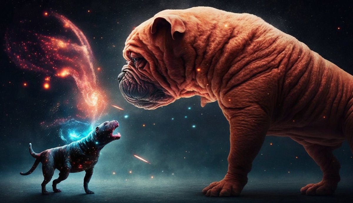 SharpAI_xyz's tweet photo. @cinetube8 Shar pei beating shiba. https://t.co/DHMlthRiRR