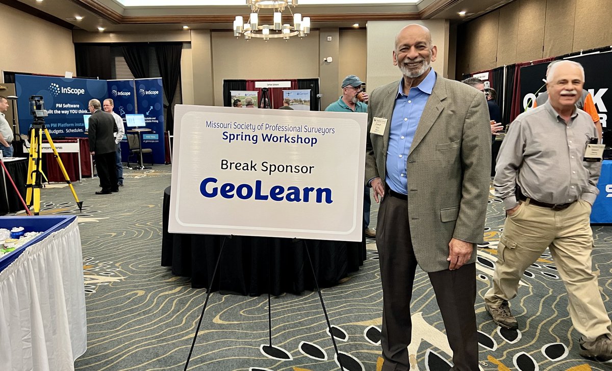 Sponsoring break at MO Soc of Prof Surveyors today. #msps #surveyor #Geo_Learn