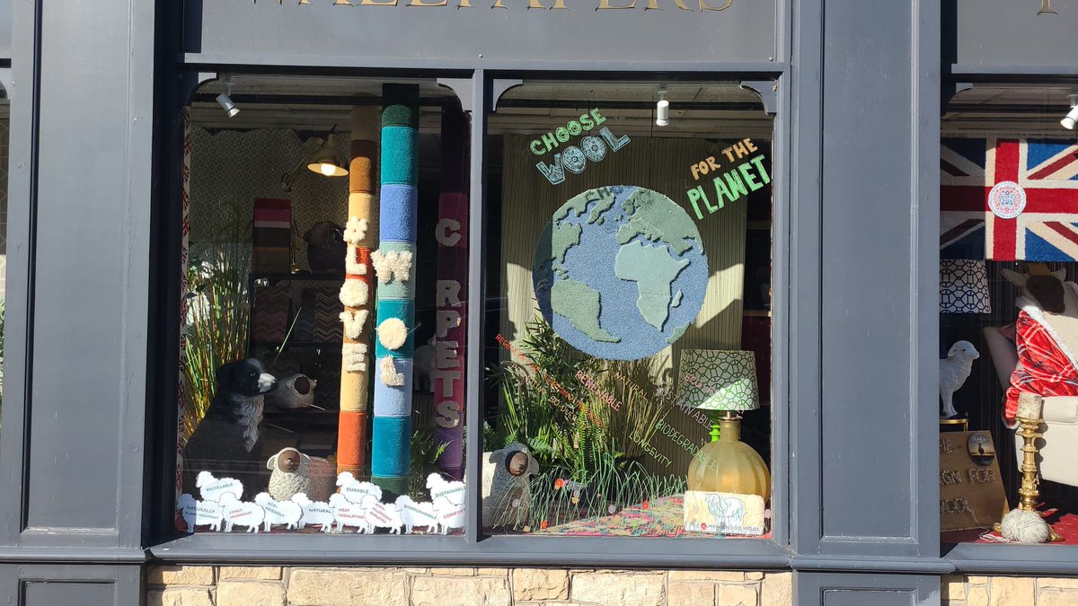 DibleandRoy's tweet photo. Did you know that as well as being natural, wool is biodegradable and sustainable. So your lovely, durable carpet is also much better for the planet than synthetics. 
Here is our homage to the wonders of wool with a royal theme … #lovewoolcarpets 
#campaignforwool https://t.co/klC8L9aNQ0