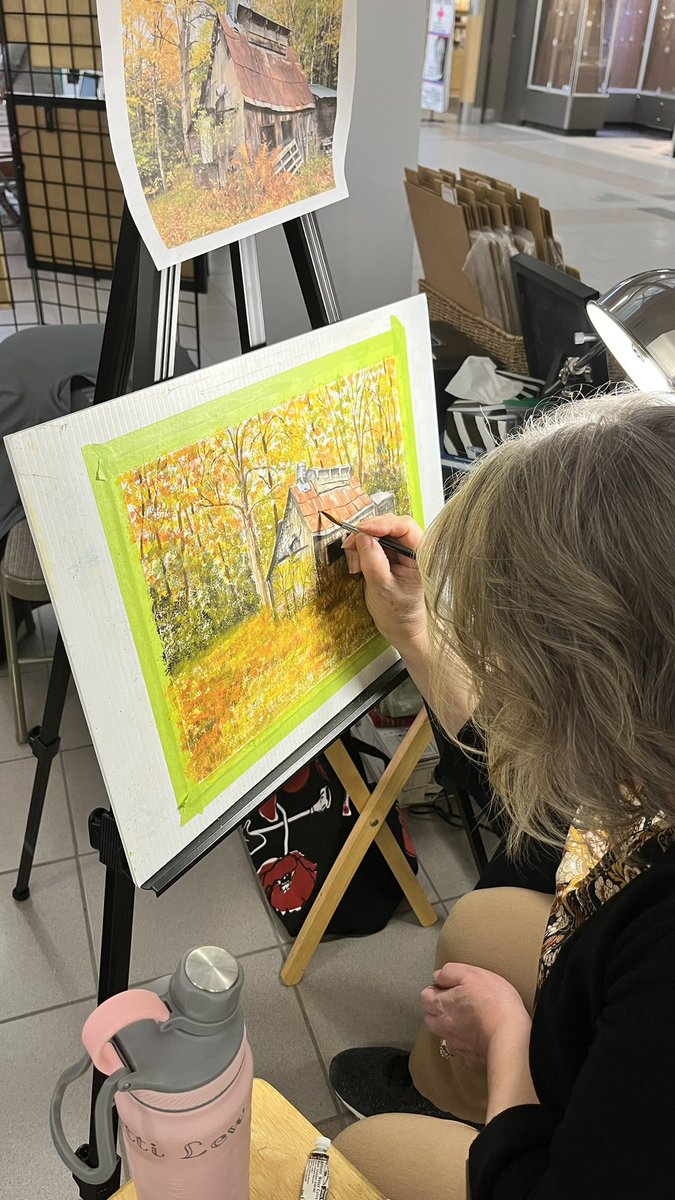 DanLewisMJ's tweet photo. Come to Vic Square Mall in Regina and see my wife’s art work and feel free to buy as we have a few original watercolour paintings, prints, coasters, cards &amp; fridge magnets of most of her paintings. Also check out https://t.co/MmWbYgFiyN if you can’t make it #art #Watercolour https://t.co/L7aIBzWyOj