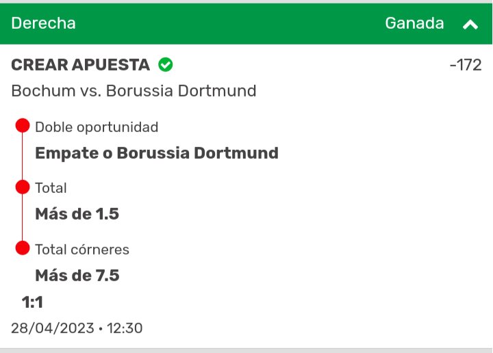 TheGoatPicks2's tweet photo. Este día empezamos de gran manera en el grupo premium ‼️

Vamos 2 de 2 y buscaremos el 3 de 3 para cerrar el día 

Ánimo hermanos y suerte en sus apuestas 🙏

🐐😎 https://t.co/YY642V2EAN