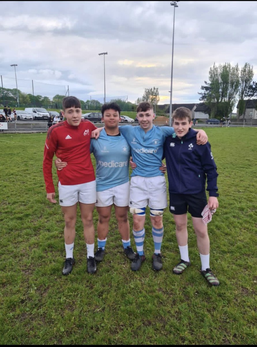 Big congratulations to Conor Sweeney, Clarke De La Peña, Tadgh Morgan and Harry Lee who are currently on loan to Garryowen and won against Young Munster tonight in the U16’s Open Cup Final. Well done lads Newport RFC are hugely proud of ye 💪 @IrishRugby @Munsterrugby @MJCRugby