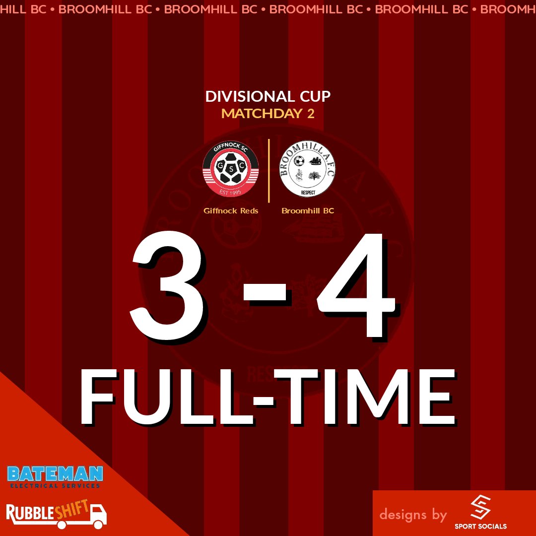 ⚽️ | 𝐑𝐄𝐒𝐔𝐋𝐓
3 points on the board last night as we came out on top against Giffnock in an end to end game. Goals from Gray (2), Freeman (1) and Robinson (1).