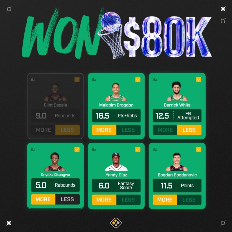PrizePicks's tweet photo. These winners have already cashed in on the Daily SuperFlex, what are you waiting for!? Claim your shot today!