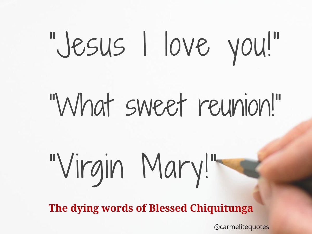 carmelitequotes's tweet photo. ¡Feliz día de la Beata #Chiquitunga de Paraguay! Happy Feast day of Blessed Chiquitunga of Paraguay!
#T2OS #Carmelite #feastday @causachiqui @chiquitunga_pl https://t.co/vjGn9aH1NY