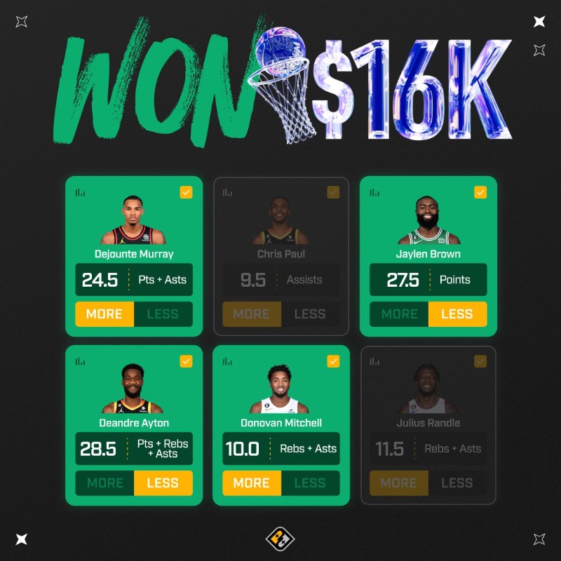 PrizePicks's tweet photo. These winners have already cashed in on the Daily SuperFlex, what are you waiting for!? Claim your shot today!