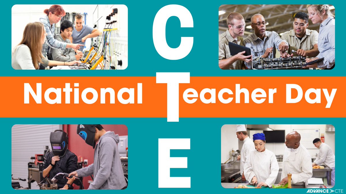 “To a greater degree than their counterparts in traditional academic subjects, #CTE teachers are responsible for bridging the cognitive gap between academic theory and practical application.“ taken from kappanonline.org/more-research-… 
Happy #NationalTeacherDay #CTEWorks