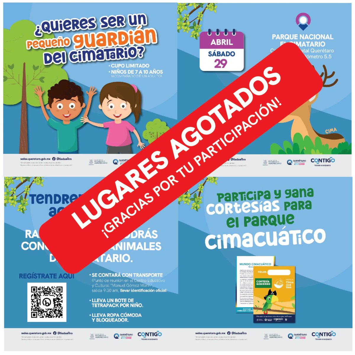SedeaQro's tweet photo. Gracias a todos los que participaron, los boletos quedaron AGOTADOS. ¡Nos vemos el día de mañana! https://t.co/V1lHxBQesl