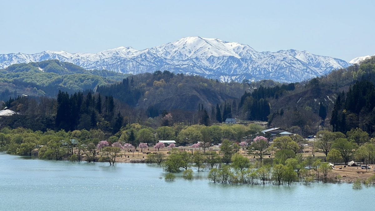 iideactivity's tweet photo. 皆様おはようございます☀
いよいよGW突入ですね！天気もよく
���高の連休スタートとなりそうです☺️
カヌーも沢山のご予約をいただきましてありがとうございます！
会場は大変混雑が予想されますので、お時間には余裕を持ってお越し下さい🛶
#水没林 #白川湖 https://t.co/tu0VusYX5u