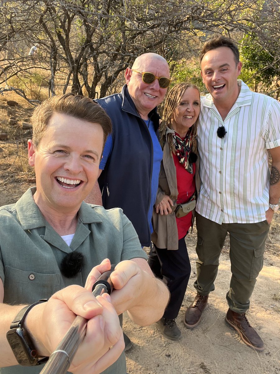 antanddec's tweet photo. Here's a selfie we didn't see coming 😂 New pals Gillian and Shaun are first to leave camp 🥲 #ImACeleb https://t.co/DL4cLDCaj0