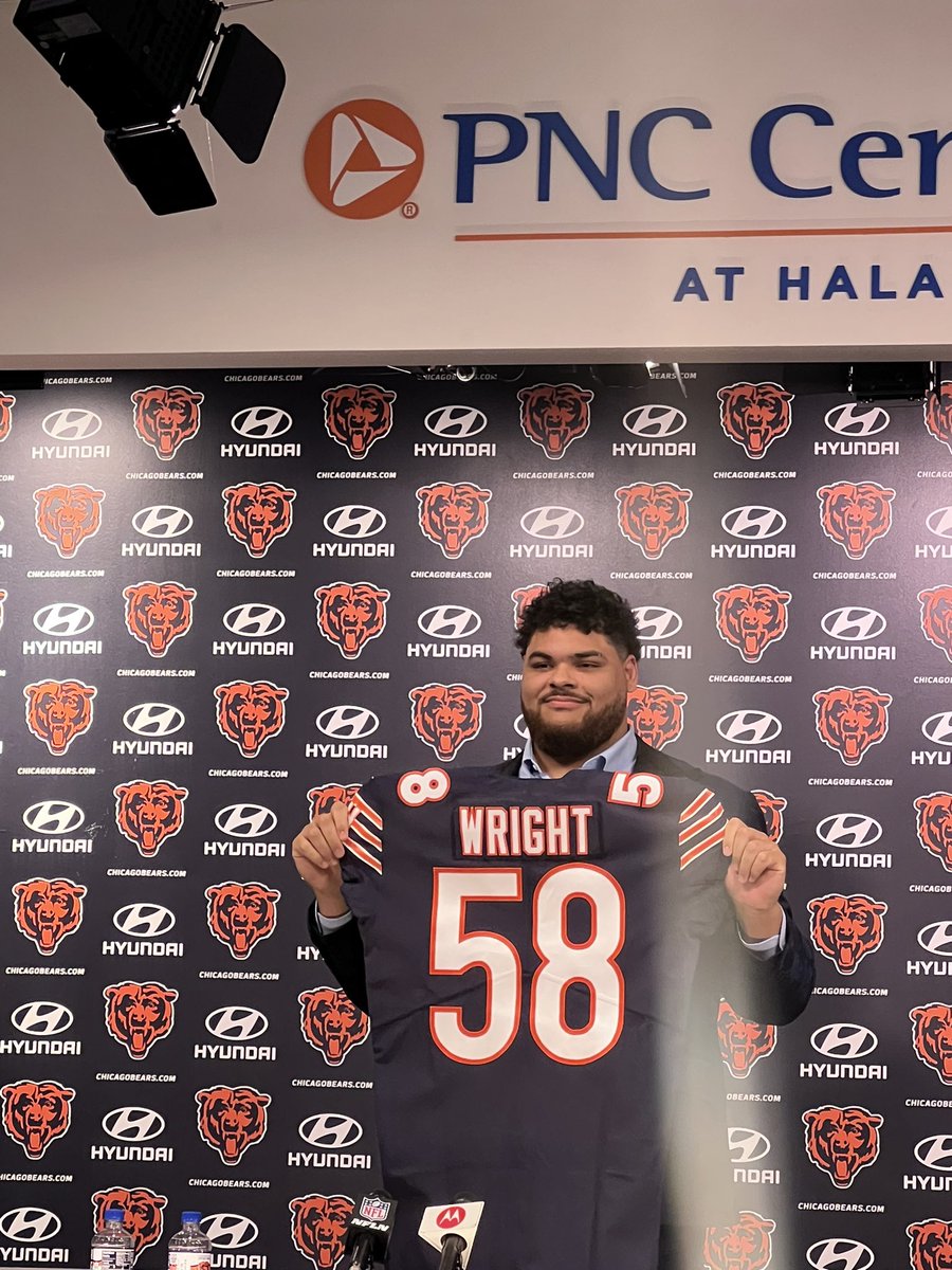 Zack_Pearson's tweet photo. Darnell Wright will wear 58. #Bears https://t.co/v2LKHD9Gfp