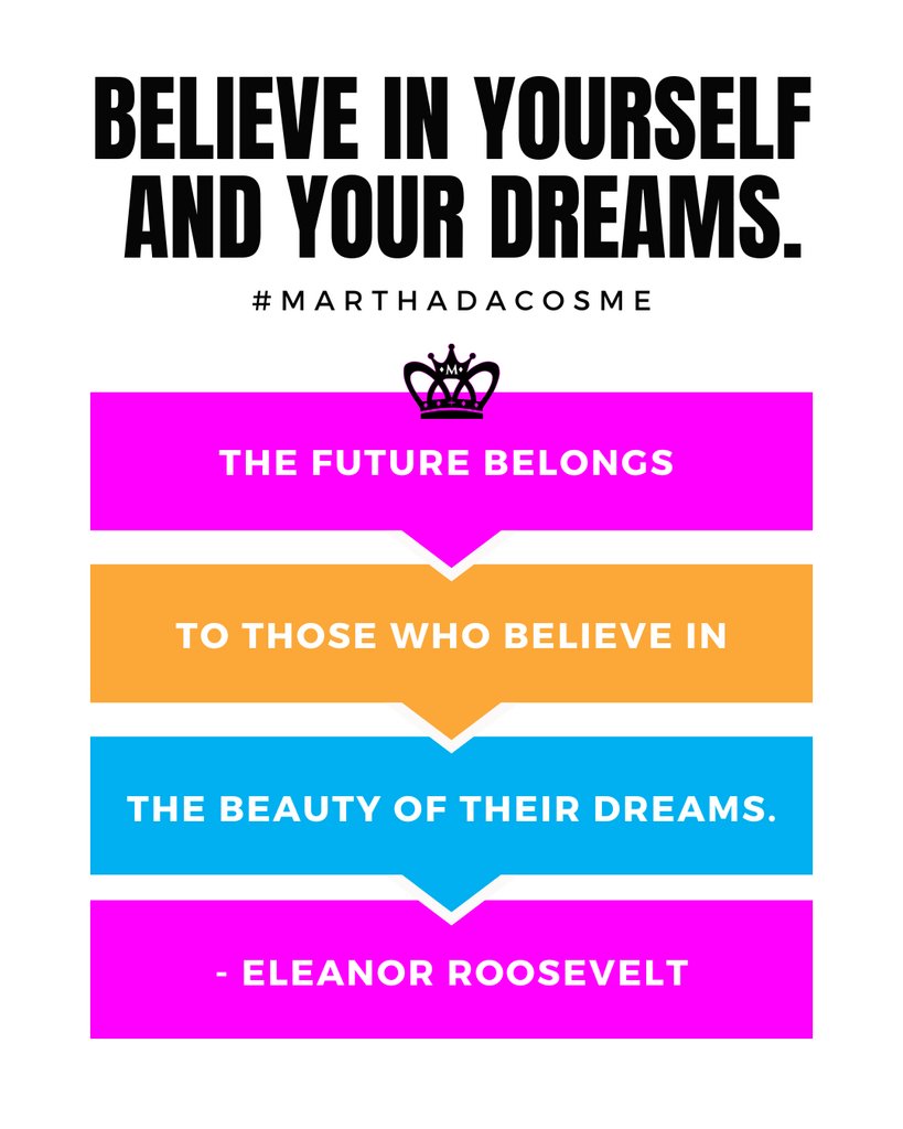 MarthaDaCosme's tweet photo. Eleanor Roosevelt's words inspire us to have faith in our dreams and pursue them with passion and determination. 

The path to success is not always easy, but it's the belief in the beauty of our aspirations that can help us overcome obstacles and achieve our goals. 

Let he… https://t.co/5QIxF2DGuR