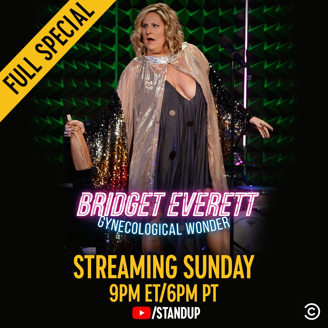 Comedy Central Stand-Up (@standup) on Twitter photo Life is a cabaret. Stream <a href="/bridgeteverett/">Bridget Everett</a>: Gynecological Wonder this Sunday at 9PM ET/6PM PT. Life is a cabaret. Stream <a href="/bridgeteverett/">Bridget Everett</a>: Gynecological Wonder this Sunday at 9PM ET/6PM PT.
