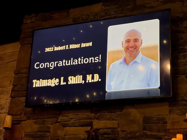 HolyCrossDavis's tweet photo. Congratulations to Dr. Talmage Shill, the 2022 recipient of the prestigious Robert F. Bitner Award recognizing his highest standards of quality patient care in fulfillment of the Hippocratic Oath as evidenced by the example set in the lifelong career of Dr. Robert F. Bitner. https://t.co/ZxSMZLmeHc